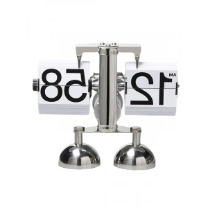 Paslanmaz Çelik Yaprak Tasarımlı Masa Saati