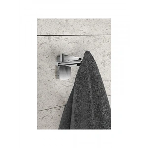 Paslanmaz Krom İkili Bornoz Havlu Askısı
