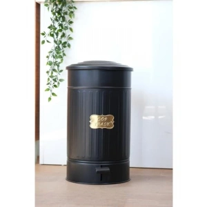 Paslanmaz Metal Pedallı Çöp Kovası, 30 Litre