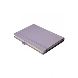 Pastel Mor Renkli 14x20 cm Boyutunda Lastikli Noktalı Defter