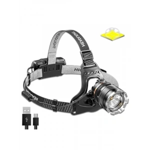 Peak Ps-8002 Sensörlü Zoomlu fesyonel 3000 Lümen X50 Led Usbli Şarjlı Kafa Lambası          [ A+++]