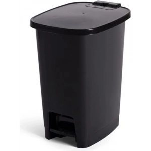 Pedallı Çöp Kovası, 10 Litre Kapasite, Siyah Renk