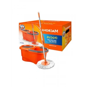 Pedalsız Temizlik Seti - 360° Döner Başlıklı Mikrofiber Paspas