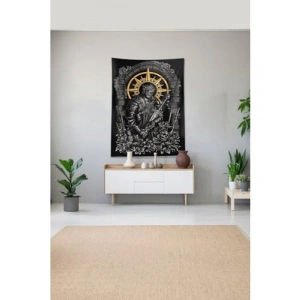 Pelangi Şövalye Desenli Leke Tutmaz Kadife Duvar Örtüsü, 70 x 100 cm