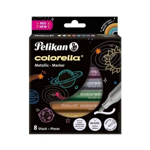 Pelikan Colorella Metalik 411 Keçeli Kalem 8li Kutu