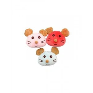 Peluş Fare Kafası Kedi Oyuncağı, 7 Cm, Eğlenceli Tasarım