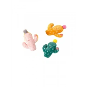 Peluş Kaktüs Figürü, Kedi Oyuncağı, 8 cm