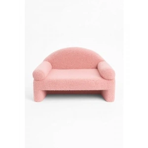 Peluş Kedi Yatağı Pembe Renkli Rahat Oturma Koltuğu