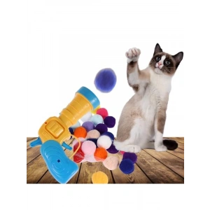 Peluş Top Atan İnteraktif Kedi Oyuncak Seti