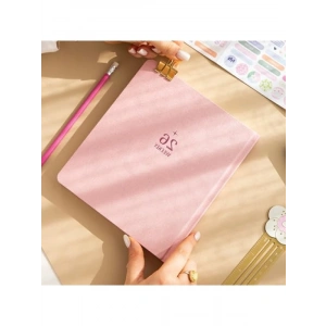 Pembe Dikey Haftalık Sert Kapak Ajanda - 2026