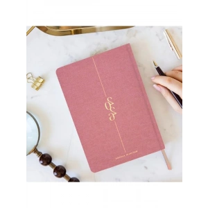 Pembe Keten Haftalık Ajanda - 2026 A5 Boyutunda