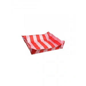 Pembe-Kırmızı Renkli Saksı Matı, 56x56x12 cm Ölçülerinde