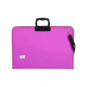 Pembe Proje Çantası, Taşıma Askılığı, Şeffaf Kalemlik