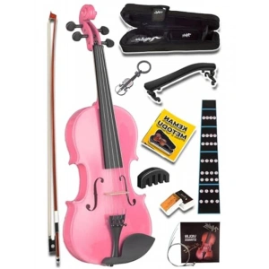 Pembe Renkli 1/2 Çocuk Kemanı, 8-10 Yaş Arası