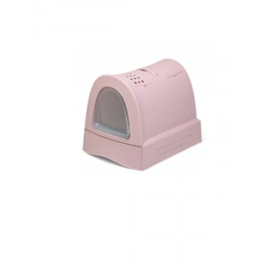 Pembe Renkli Çekmeceli Kapalı Kedi Tuvaleti