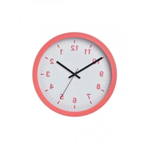 Pembe Renkli Duvar Saati - 28 cm Sessiz Tasarım