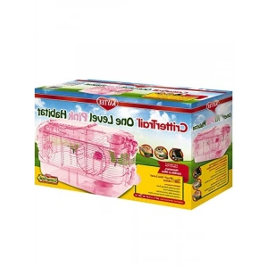 Pembe Yaşam Alanı İçin Evcil Hayvan Kafesi