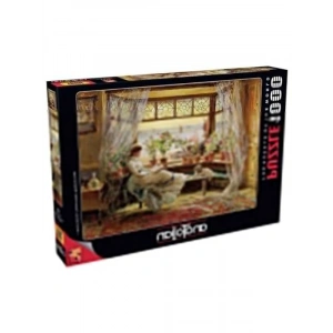 Pencere Keyfi Temalı 1000 Parça Puzzle, Eğlenceli Zihin Geliştirici