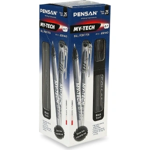 Pensan 2240 My-Tech Tükenmez Kalem Siyah 25 Li (1 Paket 25 Adet)