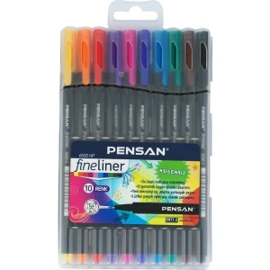 Pensan 6500 Keçe Uç Fineliner Kalem 0.4Mm Plastik Kutu 10 Lu Pe6500Hpfl10