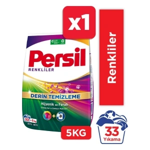 Persil 5 kg Toz Çamaşır Deterjanı Renkliler (33 Yıkama)