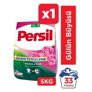 Persil 5kg Toz Çamaşır Deterjanı Gülün Büyüsü (33 Yıkama)