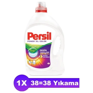 Persil Power Jel Derin Temizleme Plus Sıvı Çamaşır Deterjanı Renkliler 2470 ml (38Yıkama)