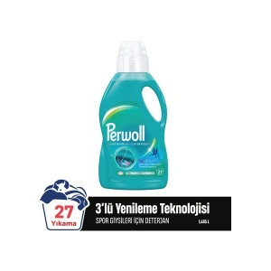 Perwoll Spor Giysiler İçin Hassas Bakım Sıvı Deterjanı 1485 ml (27 Yıkama)