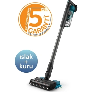 Philips 6000 Serisi Kablosuz Dikey Süpürge, PowerCyclone 11, Aqua Modül ile Kolay Mop, TriActive LED Başlık, 64 Dakika Kullanım, XC6553/01