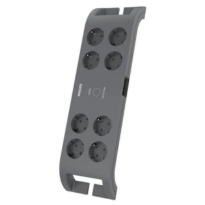 PHILIPS 8-li SPN3180A/62 900 Joules Akım Koruma Prizi GRİ