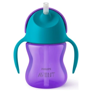 Philips Avent Pipetli Bardak 200 ml 9+ Ay Kız, Renkli Ergonomik Tasarım BPA İçermez SCF796/02