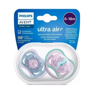 Philips Avent Ultra Air Emzik 6-18 Ay, 2li Paket, Kız, SCF085/61