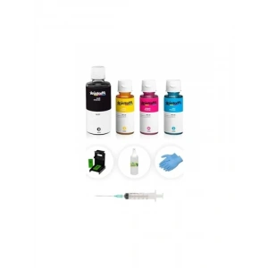 Photoink Plus Kartuş Dolum Seti, 4 Renk, Kolay Dolum