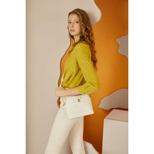 Pierre Cardin Beyaz Monogram Çapraz Çanta 05PO22Y1529-MN By