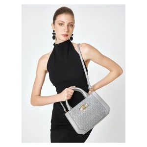 Pierre Cardin Platin Uzun Askılı Kol Çantası 05PO25Y2011-KAL Pl