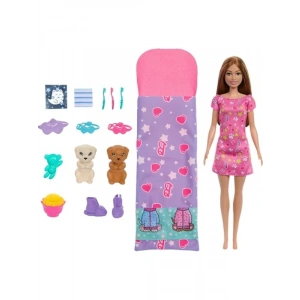 Pijama Partisi Oyun Seti - Barbie ve Köpek Figürleri