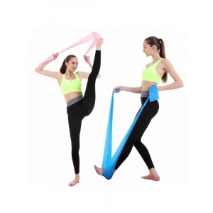 Pilates Bandı - 120x15 Cm, Egzersiz İçin Mavi Lastik