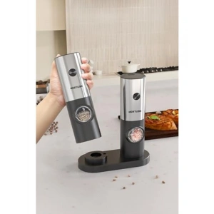 Pilli Işıklı Tuz ve Karabiber Öğütücü İkili Set, Pratik Kullanım