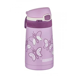 Pipetli Paslanmaz Çelik Termos, 350 ml Kapasite ile Çocuklar İçin