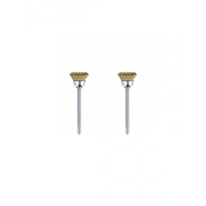 Pirinç Fırça Seti, 13 mm, 2li, Altın, Bronz ve Bakır Temizleme İçin