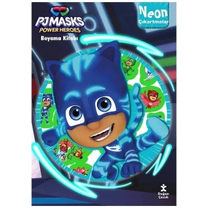Pjmasks Neon Çıkartmalı Boyama Kitabı