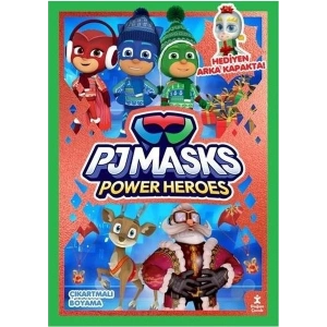 Pjmasks Power Heroes Parti Zamanı Çıkartmalı Boyama Kitabı