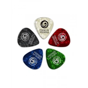 Planetwaves 1Cap7-10 Pena Assorted Pearl Celluloid Gitar Pena 10 Adet Extra Heavy 869720413893