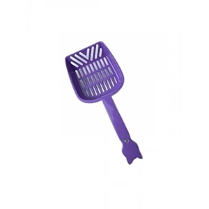 Plastik Kedi Saplı Kum Küreği 26Cm, Mor Renk