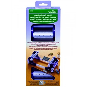 Plastik Perlenwebrahmen, 30 x 12 x 8 cm, Lila Renk