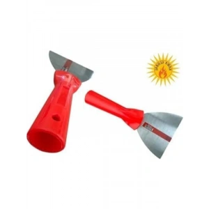 Plastik Saplı Metal Spatula, 10 cm Boyutunda
