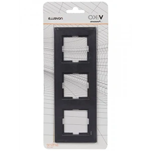 Plastik Üçlü Çerçeve - Siyah