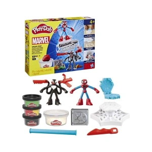 Play Doh Marvel Spider-Man Fırlatma ve Dilimle Savaşı Oyun Hamuru Seti