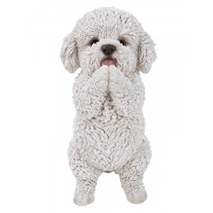 Polireçine Yapılmış Beyaz/Siyah Hayvan Heykeli