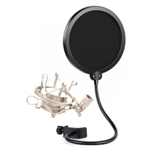 Pop Filter ve Metal Shock Mount Seti, Mikrofon Koruma Amaçlı